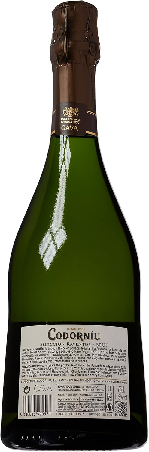 Codorniu Gran Plus Ultra Cava Brut Nature - 750 ml: Amazon.es: Alimentación y bebidas