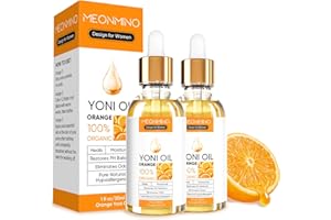 MENOMINO 2 Pack Yoni Oil Organic Feminine Oil for Women pH Balance - Feminine Deodorant -Vaginal Moisturizer -Eliminates Odor with Orange Essential Oil, All Natural Yoni Essential Oil, 1 fl oz/pc