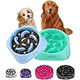 YINEYA 2PCS Slow Feeder Dog Bowls, Pet Supplies That Slow Down Eating, Pet Food Bowls, Maze Dog Puzzle Feeder for Medium Breed
