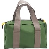 BLIRITEL 20 Inch Wide Mouth Tool Bag, Heavy Duty Canvas Tool Storage Bag, Large Capacity Handbag, Multi-function Tool Organizer Tote Bag for Storage Wrenches Pliers (Green, 20 Inch)