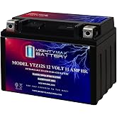 Mighty Max Battery YTZ12S -12 Volt 11 AH, 210 CCA, Rechargeable Maintenance Free SLA AGM Motorcycle Battery