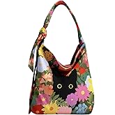 Gemfit Corduroy Tote Bag with Zipper for Women - Cute Hobo Bags Big Capacity with Inner Pockets for Work, Travel
