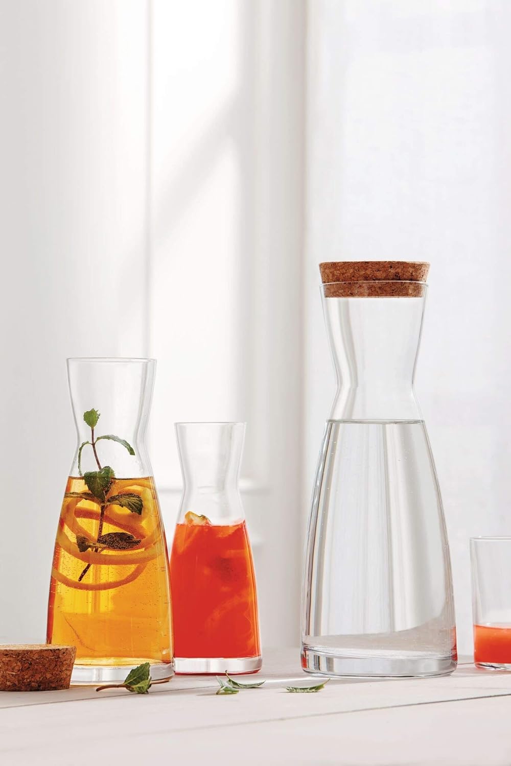 Bormioli Rocco Glass Carafe, 36.5 oz, Transparent - Image 4