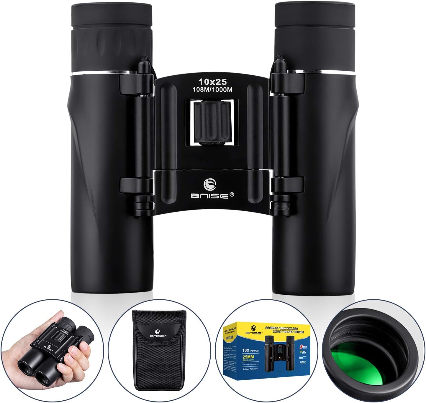 BNISE Mini Binoculars Compact Design, 10x25 Clear Amazon.co.uk Camera