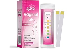 Vaginal pH Test Strips for Women – 50 Count | BV, Yeast & UTI Risk Screening | pH Range 4.0-8.0 | Easy Home Feminine Care Balance Check | Leaping Lynx