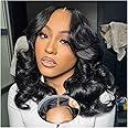 Ailwelia Closure Body Wave 5x5 Bob Wig Human Hair 200% Density 5x5 Hd Lace Closure Wigs Wear And Go Glueless Bob Wig Human Hair For Black Women Glueless Wigs Human Hair 16inch