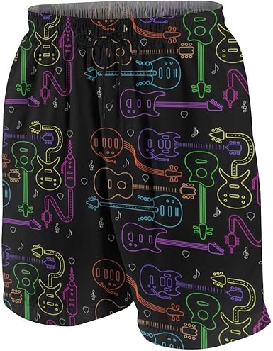 boys neon swim trunks