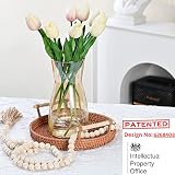 Vzmiza Amber Glass Vase Premium Quality Modern Rustic Decor view 2