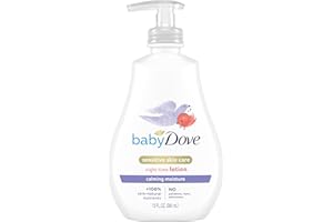 Baby Dove Sensitive Skin Care Baby Lotion For a Soothing Scented Lotion Calming Moisture Hypoallergenic and Dermatologist-Tested 13 oz