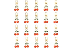 20-24Pcs Small Cherry Keychain Party Favors Cute Keychain Pack Small Bag Charms for Handbags,Gift Bag Decoration