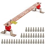 24" Heavy-Duty Copper Bus Bar, Ground Bar Kit, 36 x