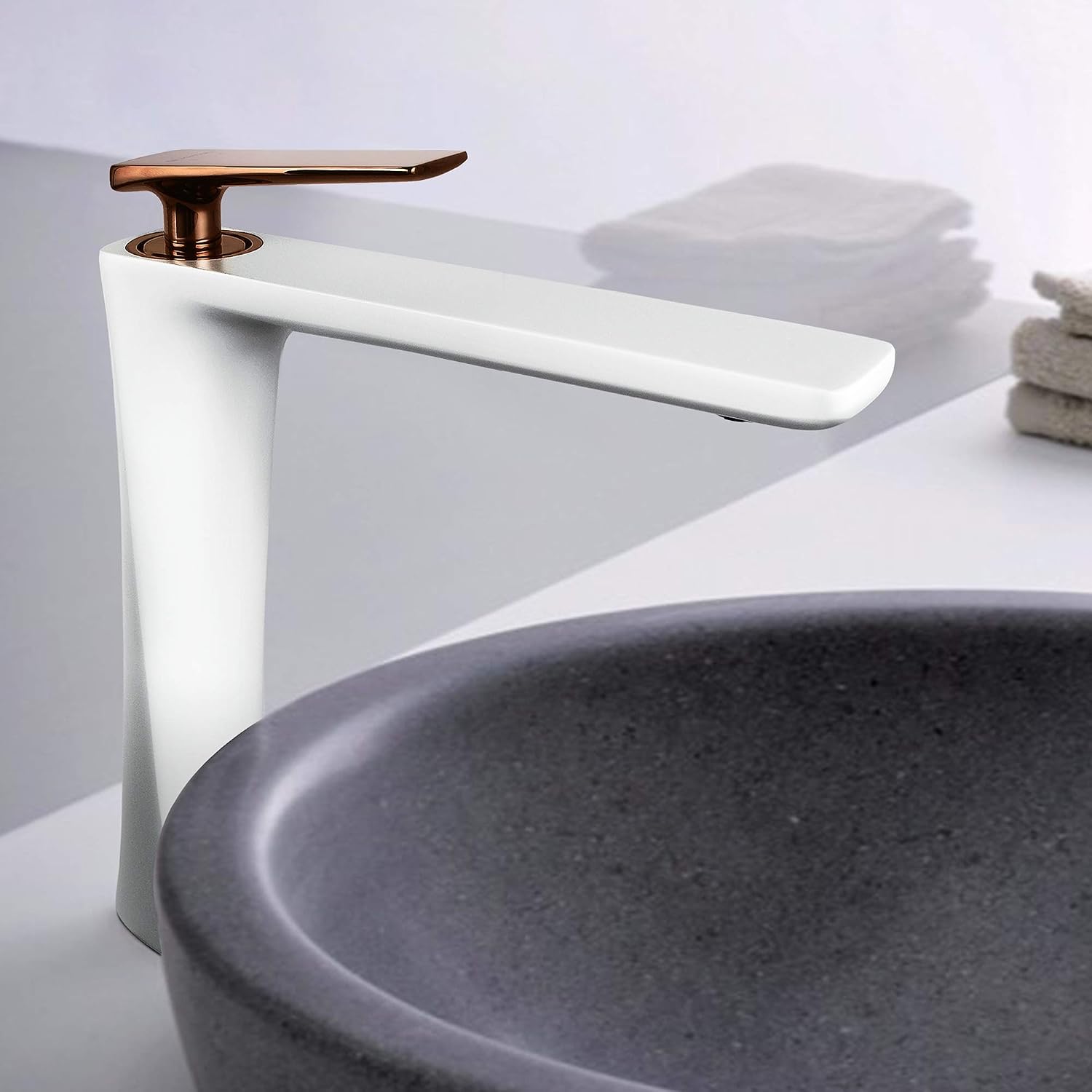 Vanity Tap Riser JOMOLA Tall Basin Mixer Tap Single Handle High Rise Lavatory Vessel ...