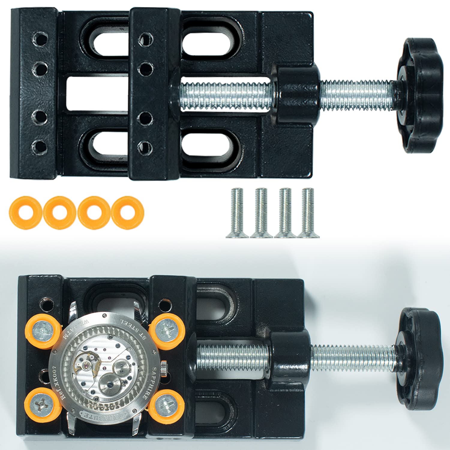 Dofover Adjustable Opener Back Watch Case Holder Tool & Watchmaker Tool,Metal & Plastic