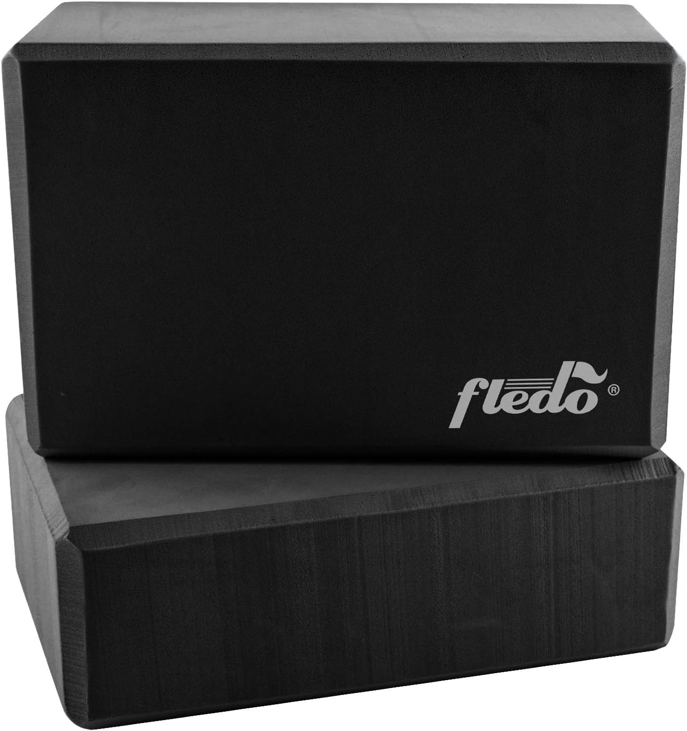 Fledo Yoga Blocks (Set of 2) 9"x6"x4" - EVA Foam Brick, Featherweight and Comfy - Provides Stability and Balance - Ideal for Exercise, Pilates, Workout, Fitness & Gym