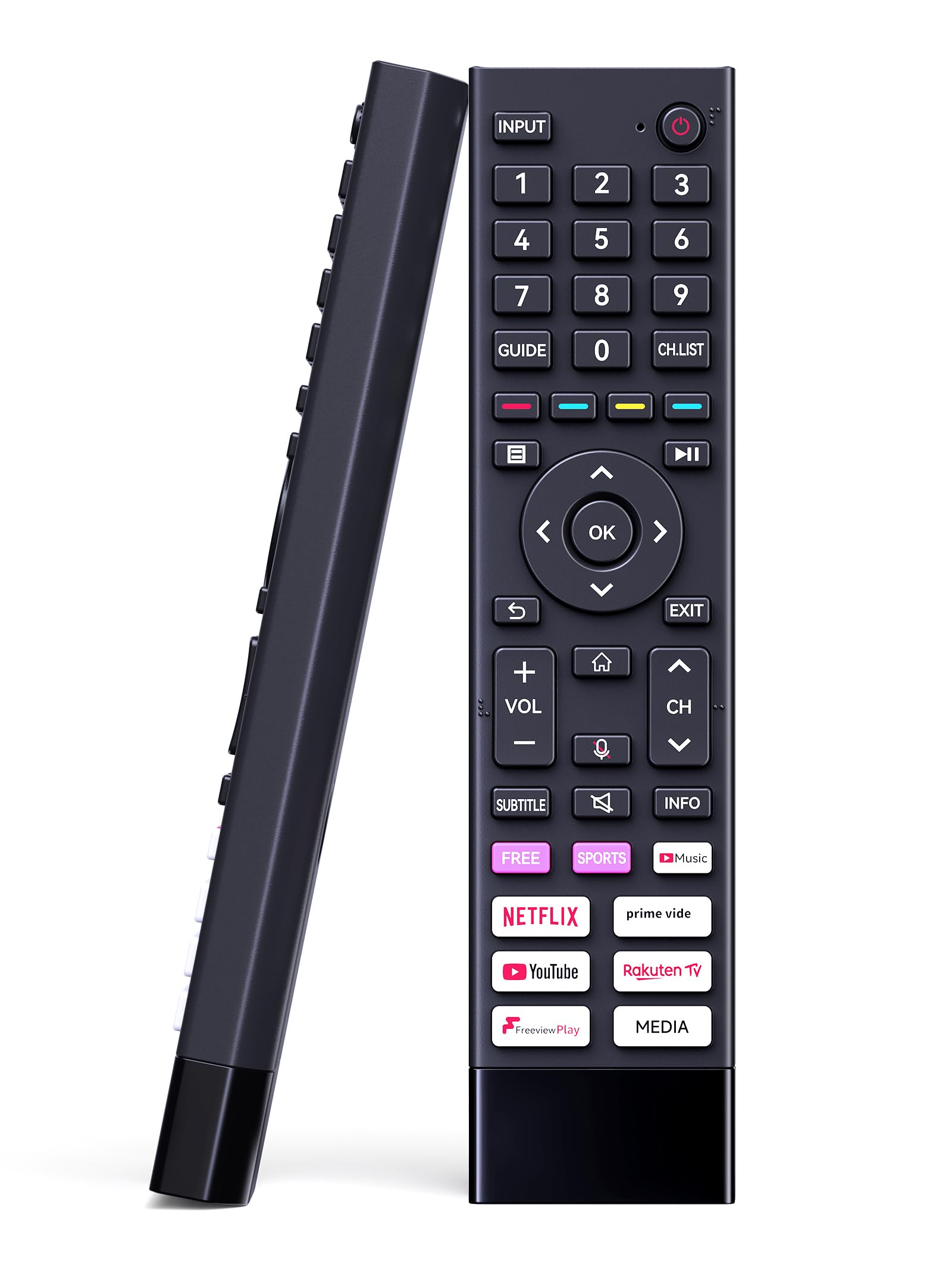 GOUYESHO ERF3A80 Remote Control Replacement for Hisense Compatible with Hisense 4K UHD TV 43A6G 50A6G 55A6G 60A6G 65A6G 75A6G 75A7GQ 43A6GTUK 50A6GTUK 55A6GTUK 65A71GQCH 75A70GQTUK (No Voice Function)
