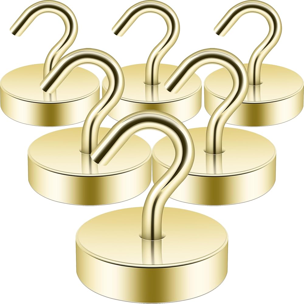 Neosmuk Magnetic Hook 66 lbs Neodymium Outdoor Indoor Gold