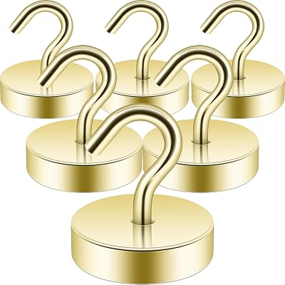 Neosmuk Magnetic Hook 66 lbs Neodymium Outdoor Indoor Gold