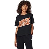 Nike Unisex Big Kids' Sportswear Club Swoosh Block T-Shirt - Boys and Girls