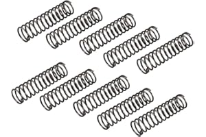 uxcell Compression Spring - 1.2mm Wire Dia , 12mm OD , 45mm Free Length Spring Steel Extension Spring,Black,10Pcs