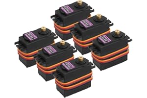 DEEGOO-FPV 6-Pack MG996R 55g Metal Gear Torque Digital Servo Motor for Futaba JR RC Helicopter Car Boat Robot