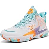 KIUSMETY Basketball Shoes for Womens Mens Fashion Comfortable Volleyball Sneakers Breathable High Top Non Slip Outdoor Sport Woman Man Shoe