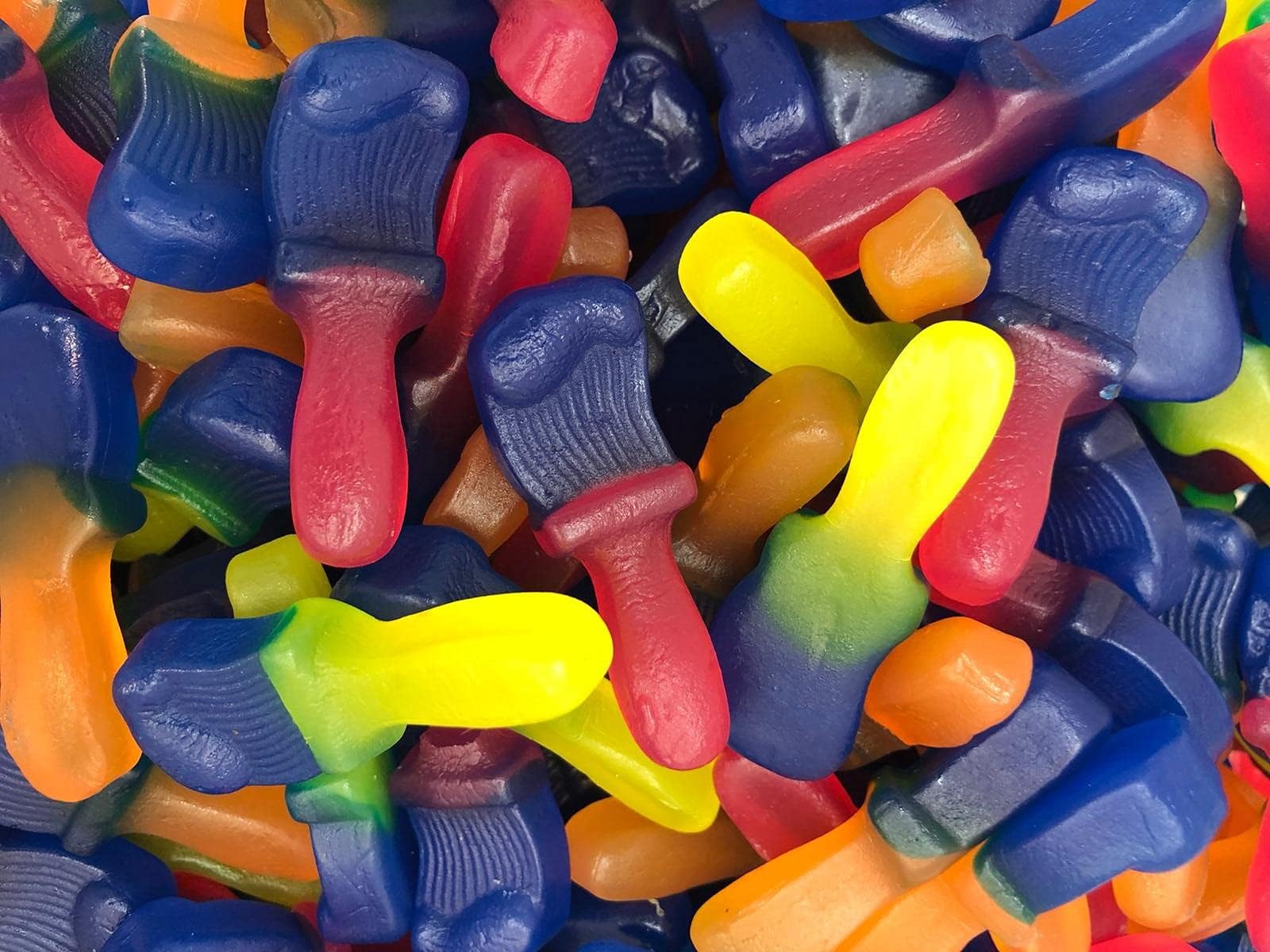 Tongue Painters Jelly Gummy Sweets Halal Vegan / Vegetarian Fruity Paint Brush (500g)