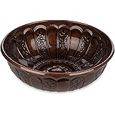 Alisveristime 1.06 Qt Turkish Hammam Bath Bowl, Traditional Metal Construction, Diameter 7.87", Height 2.36" - Multiple Colors Available (Copper)