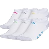 adidas Unisex Kids-Boy's/Girl's Cushioned Angle Stripe No Show Socks (6-Pair)
