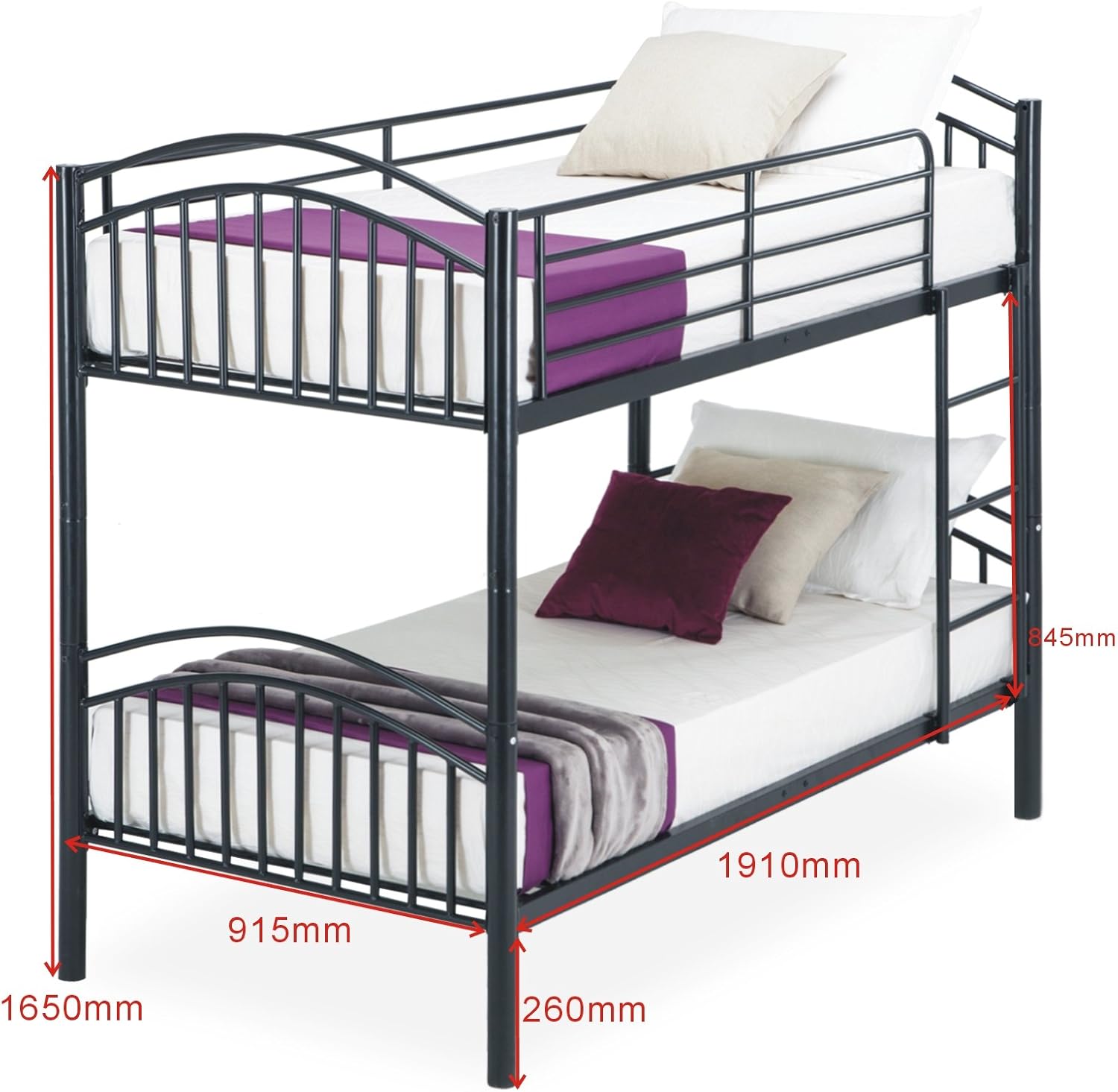 metal frame bunk beds for adults