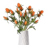 HUIANER Artificial Thistle Spray Eryngium Flowers