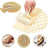 Lattice Roller Cutter, Cookie Pie Pizza Bread Pastry Crust Roller Cutter Baking Tool, Household Time-Saver Baking Pastry Tool