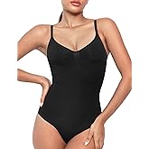 NEWVISISTER Shapewear Bodysuit for Women Tummy Control Seamless Sculpting Body Shaper Sleeveless Tops
