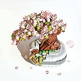 PinkBee Bonsai Tree Mini Sakura Flower Building Block Set Cherry Blossom Treehouse Toys Kit Valentines Mothers Day Love Roman