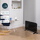 Princess Smart Connected Electric Heater Glass Panel 1500W Black App Voice view 6
