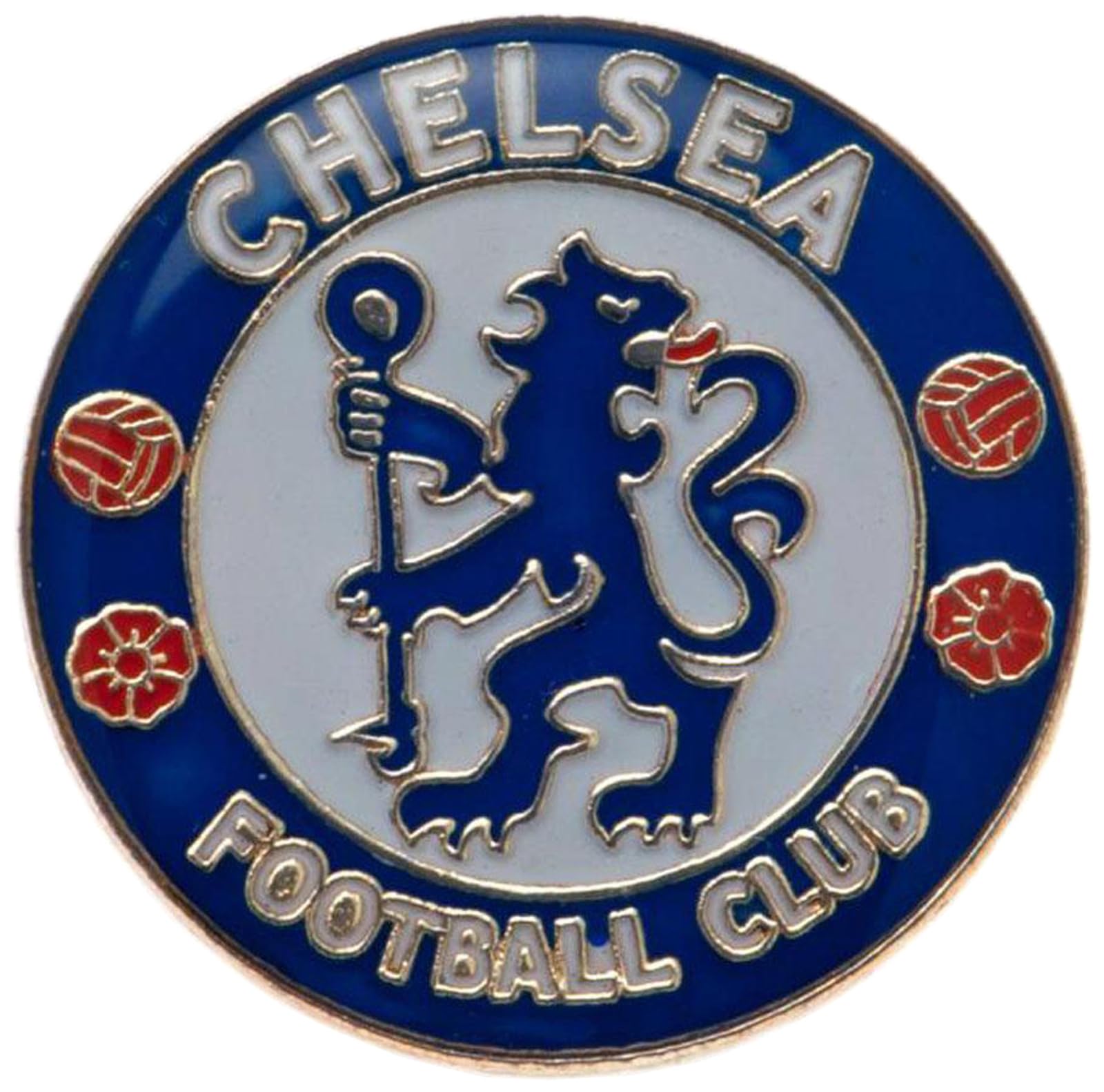 Chelsea FC Football Club Metal Pin Badge Crest Blue White Logo Emblem Official