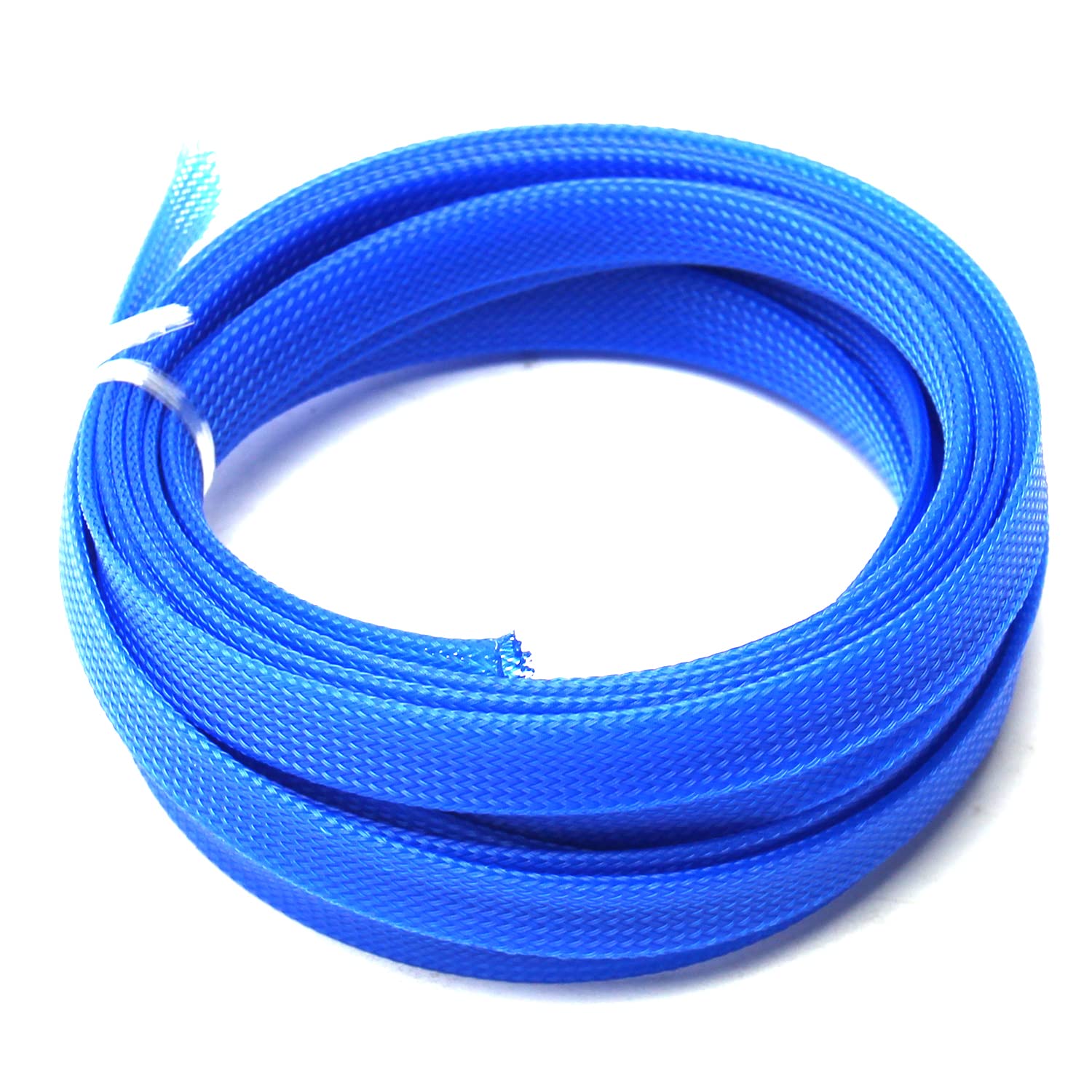 Othmro 1Pc Cable Tidy Sleeve, 5m Cable Protector, Desk Cable Management Cable Organizers Wire Tidy for TV/PC USB Cable, Pet Cable Protector, Blue (Width: 14mm) — image 1