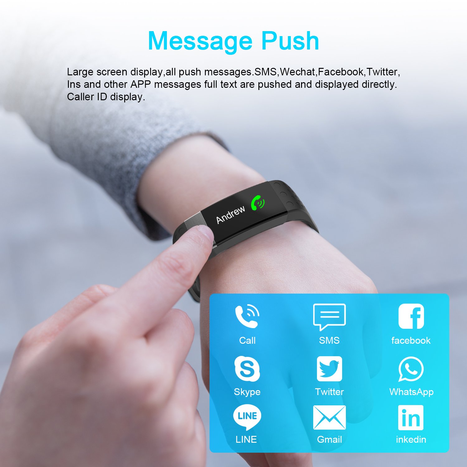 Reloj inteligente con monitor de ritmo cardíaco y pantalla de ...
