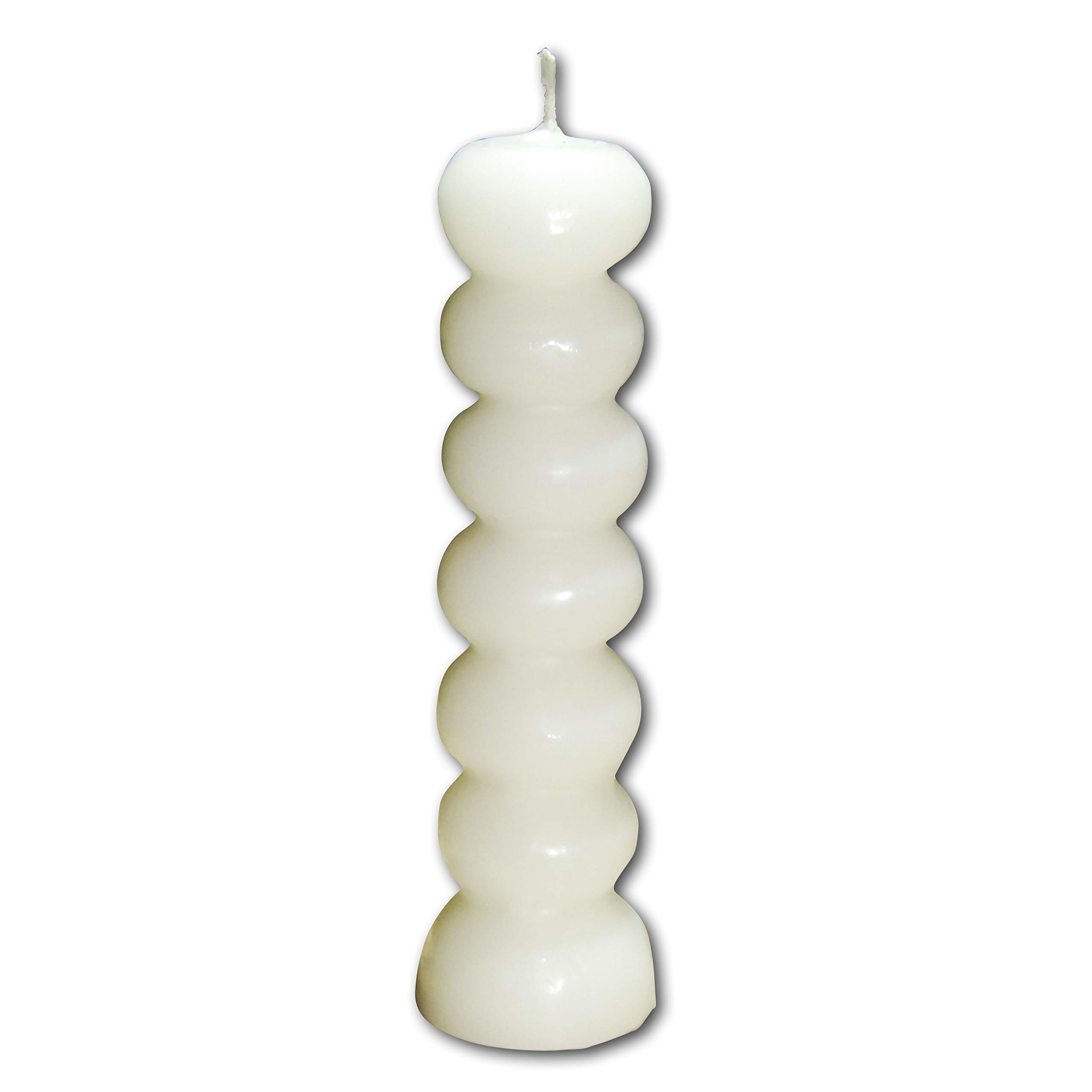The Voodoo Shop Seven Knob Candle White | Magical Wish Candle with Ritual Instructions | 7 Knob Candle Voodoo, Hoodoo, Conjure
