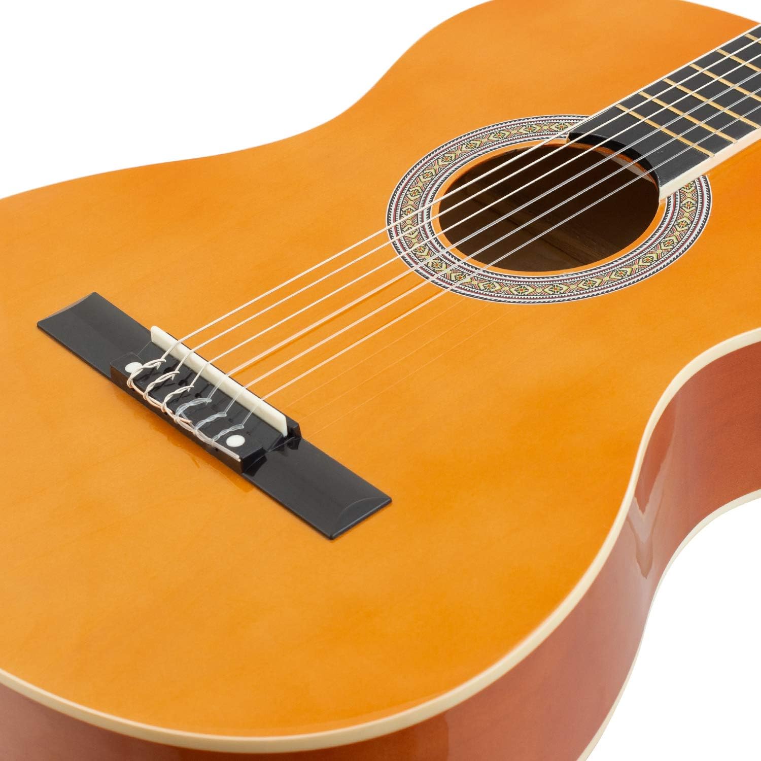 World Rhythm 4/4 Classical Guitar - Natural Spanish Guitar for Beginners Full Size Guitar, Ideal for Children Aged 12+ - Image 3