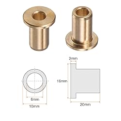 HARFINGTON Flange Bearing Sleeve 6mm Bore 10mm OD