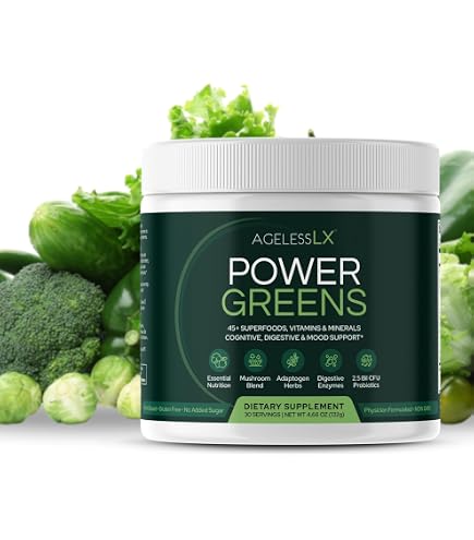 Amazon.com: AgelessLX Power Greens, 42 Superfoods with Probiotics