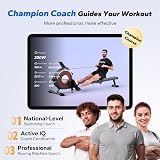 MERACH Rowing Machine Magnetic Rower 16 Levels Quiet App Compatible view 6