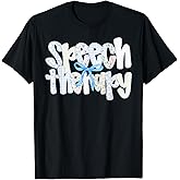 Speech Therapist Floral Coquette Bow SLP Speech Therapy T-Shirt