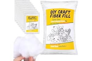 kgxulr Fiber Filling Stuffing, 225g/7.94oz Stuffing for Crochet,Stuffing for Pillows, Stuffed Animal Stuffing,Cotton for Pillow Stuffing