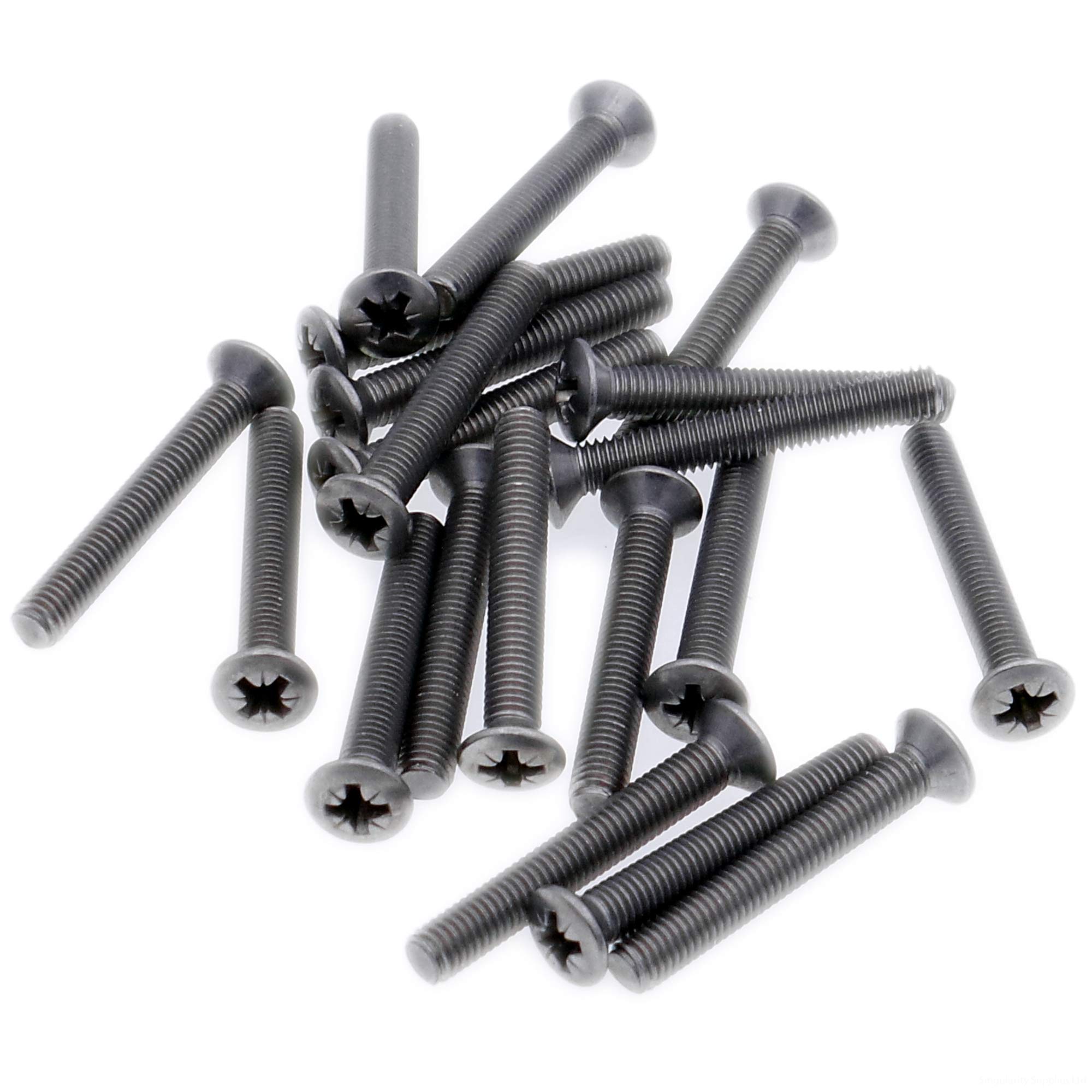 M2 (2mm x 5mm) Pozi Raised Countersunk Machine Screw (Bolt) - Stainless Steel (A2) (Pack of 20)