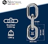 NietFullThings 316 Stainless Steel Short Link Chain 8mm 2m Marine Grade view 3