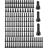 Riseuvo 150 Pcs TR412 TR413 TR414 Tire Valve Stems - Rubber Snap-in Valves for 0.453" Rim Hole Universal Fit Car, Truck, Trai
