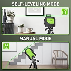 Huepar 901CG Self-Leveling Laser Level, 360 Green