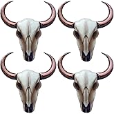 4PCS Cowboy Longhorn Foil Balloon, Western Themed Party Decorations, Longhorn Skull Balloon, Cowboy Party Decorations, Cow Skull Wall Decor 36"X12"