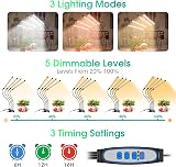 Wolezek Grow Lights for Indoor Plants 80 LED 4 Heads Full Spectrum 360° view 4